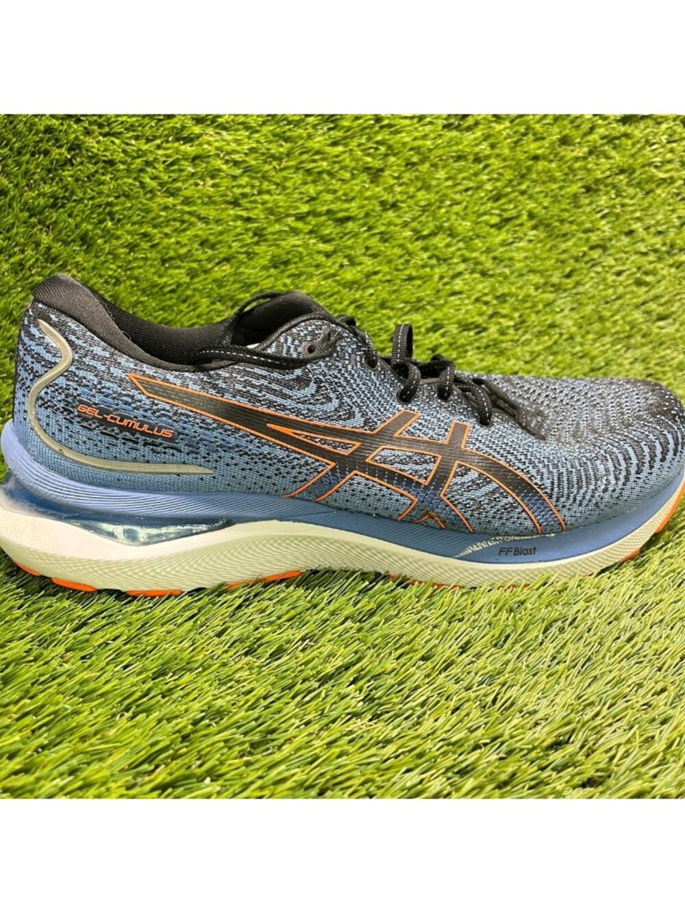 Asics Gel Cumulus 24 Mens Size 12 Blue White Athletic Running Shoes Sneakers